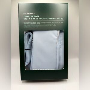 Starbucks Tumbler Tote in Soft Blue NWT